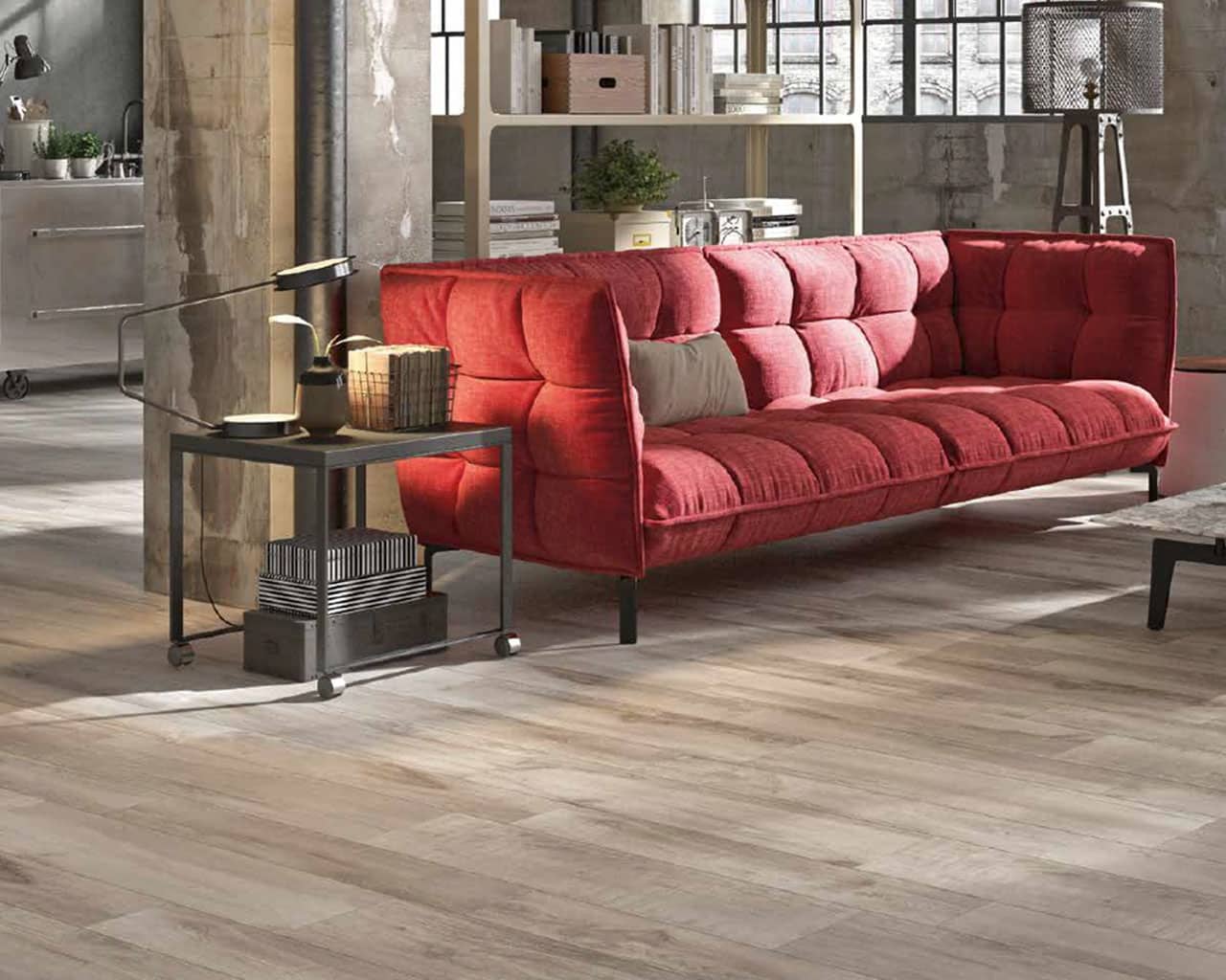 Northwind Grey 6 x 36 Porcelain Wood Look Tile - Image 2