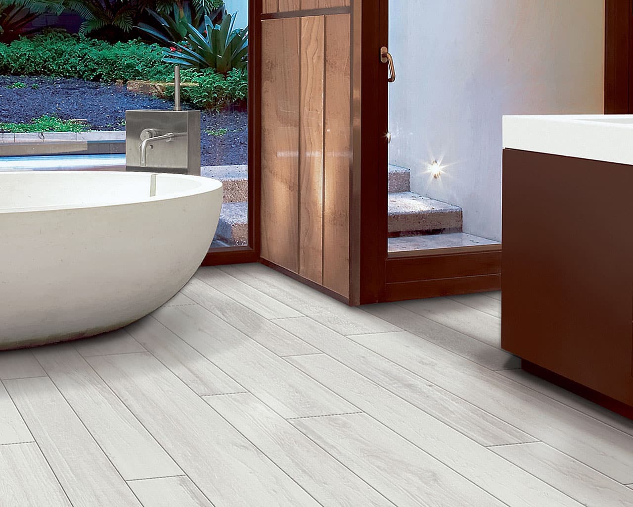 Northwind White 9 x 36 Porcelain Wood Look Tile - Image 2