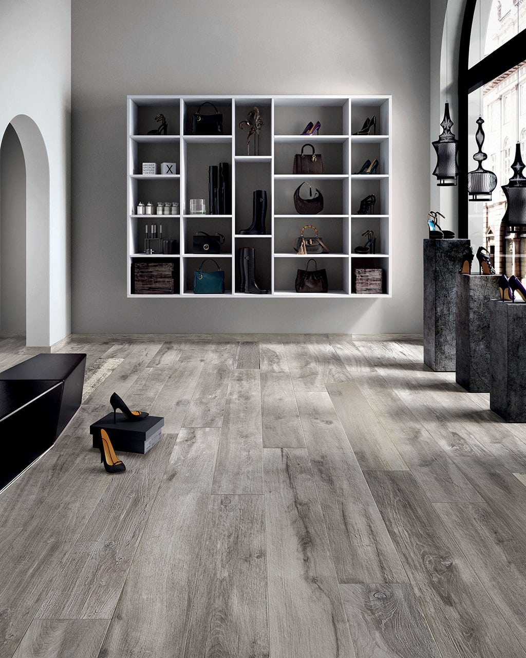 Legend Grey 8 x 48 Porcelain Wood Look Tile - Image 3