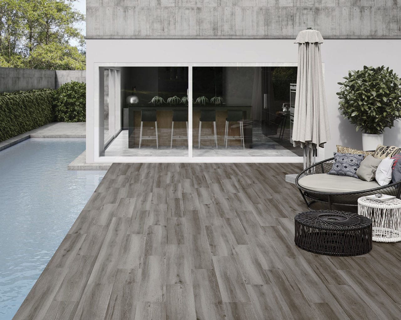 Vasari Gris 9 x 48 Porcelain Wood Look Tile - Image 2